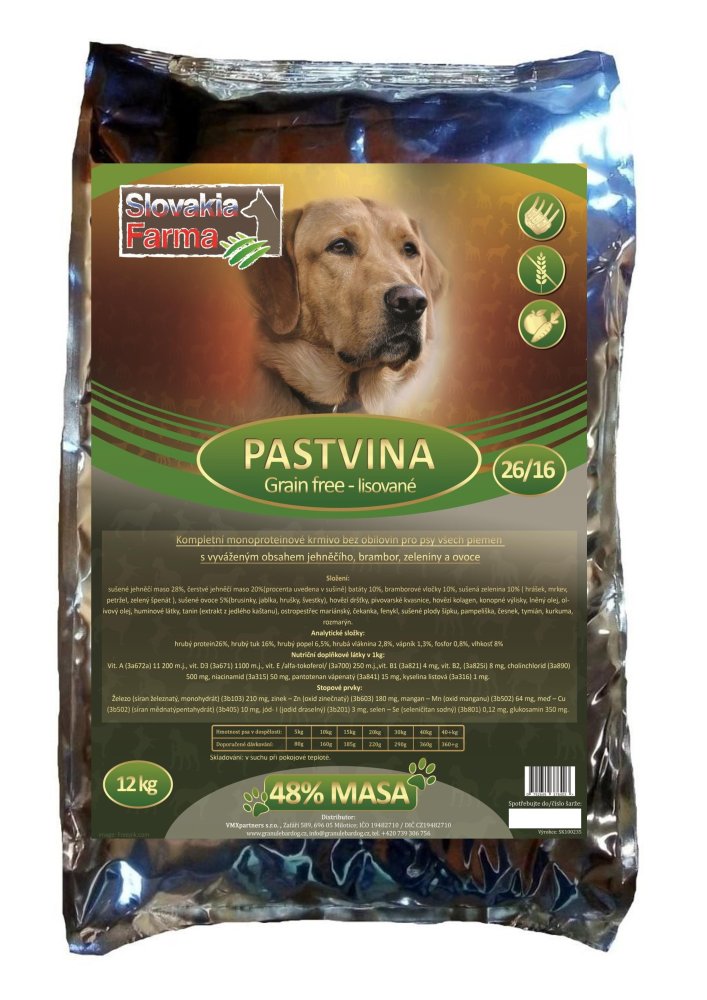 Lisované Grain Free Granule Slovakia Farma - Pastvina 26/16