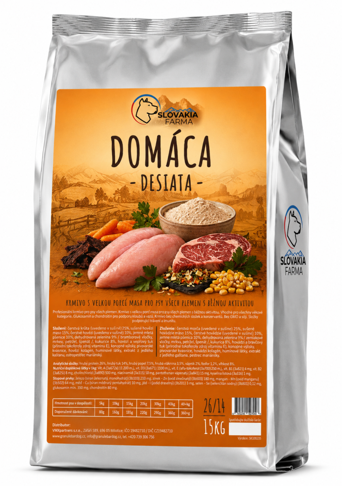 Granule Slovakia Farma - Domácá Desiatá 26/14 - 15 kg