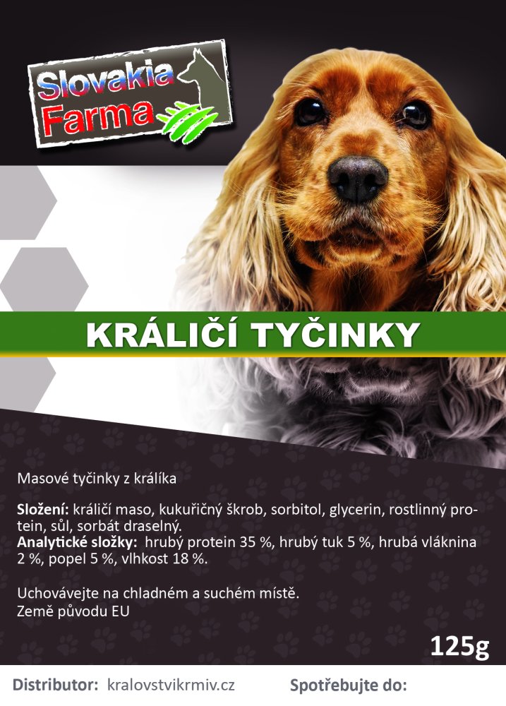 Králičí tyčinky 125g