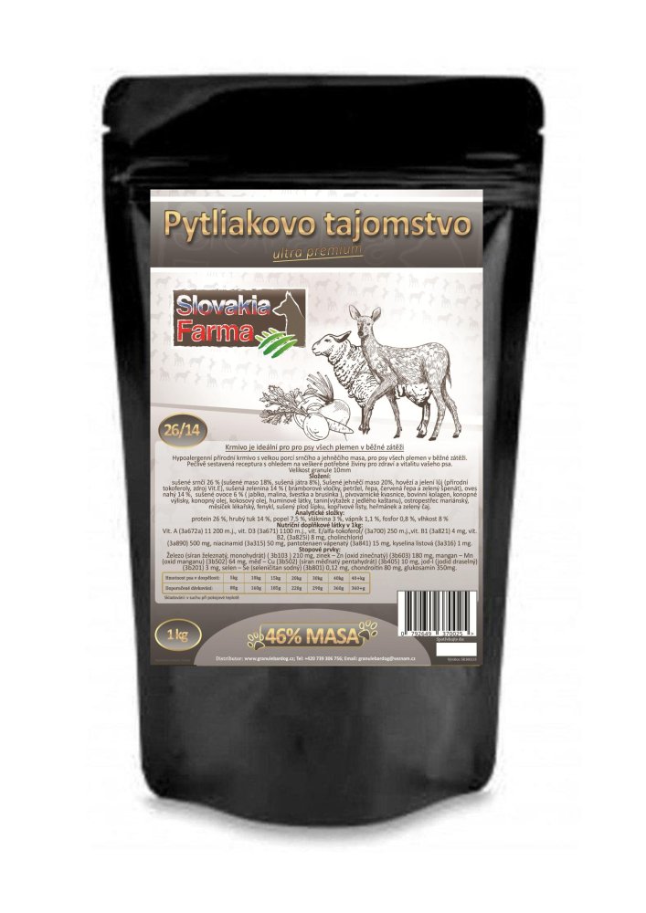 Hypoalergenní Granule SlovakiaFarma Pytliakovo tajomstvo 26/14 - 1 kg