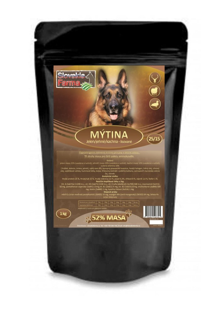 Lisované Granule Slovakia Farma - Mýtina 25/15 - 1 kg