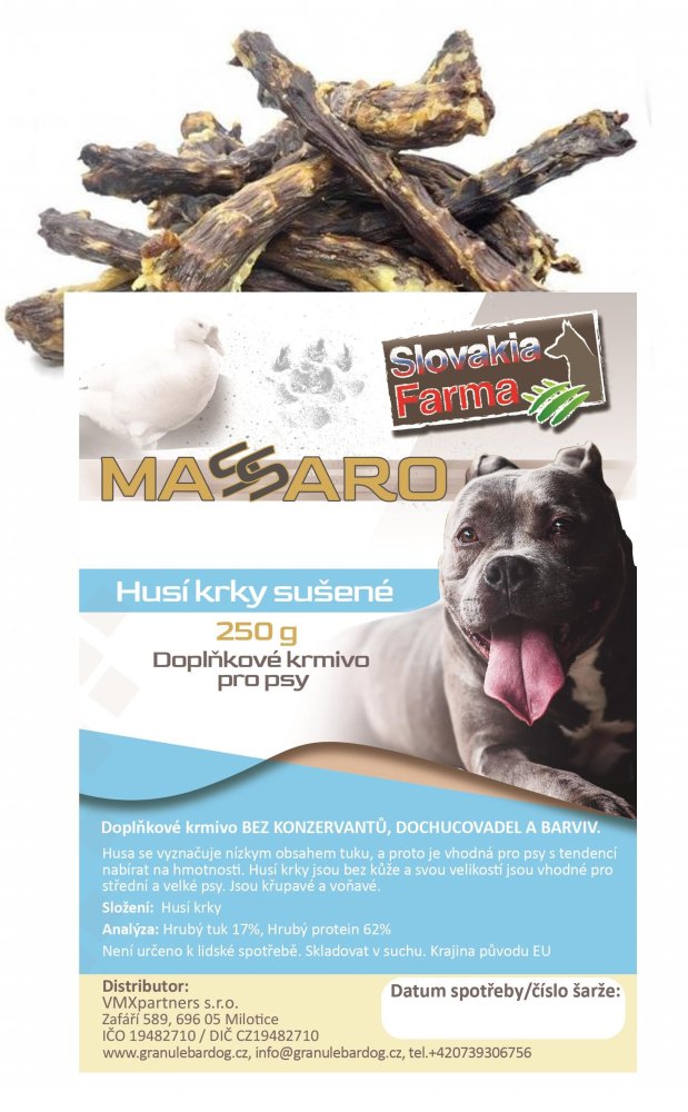 Sušené husí krky 250 g – SlovakiaFarma Massaro