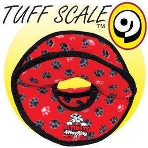 TUFFY Ultimates 4 Way Ring Red Paws