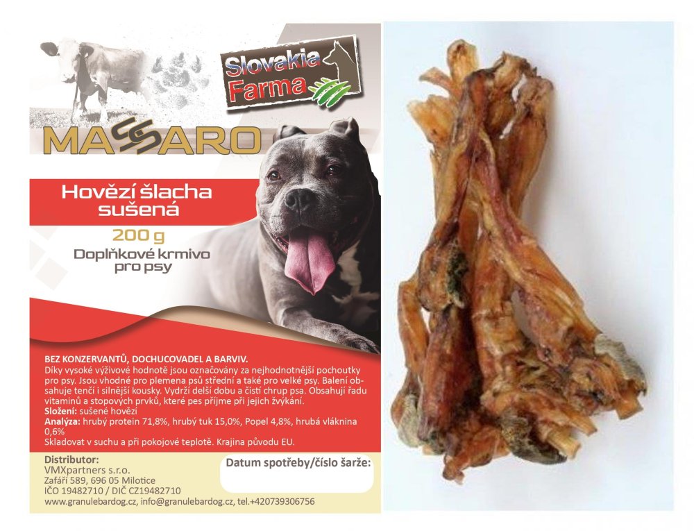 Sušená hovězí šlacha 200 g – SlovakiaFarma Massaro