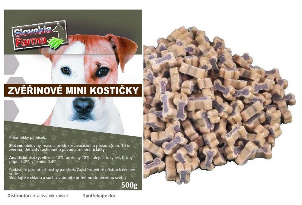 Zvěřinové mini kostičky 500 g