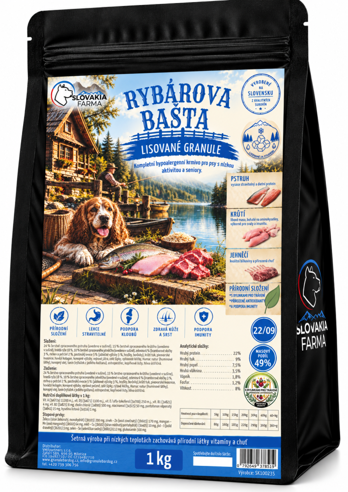 Granule SlovakiaFarma Rybarova bašta 22/09 1 kg