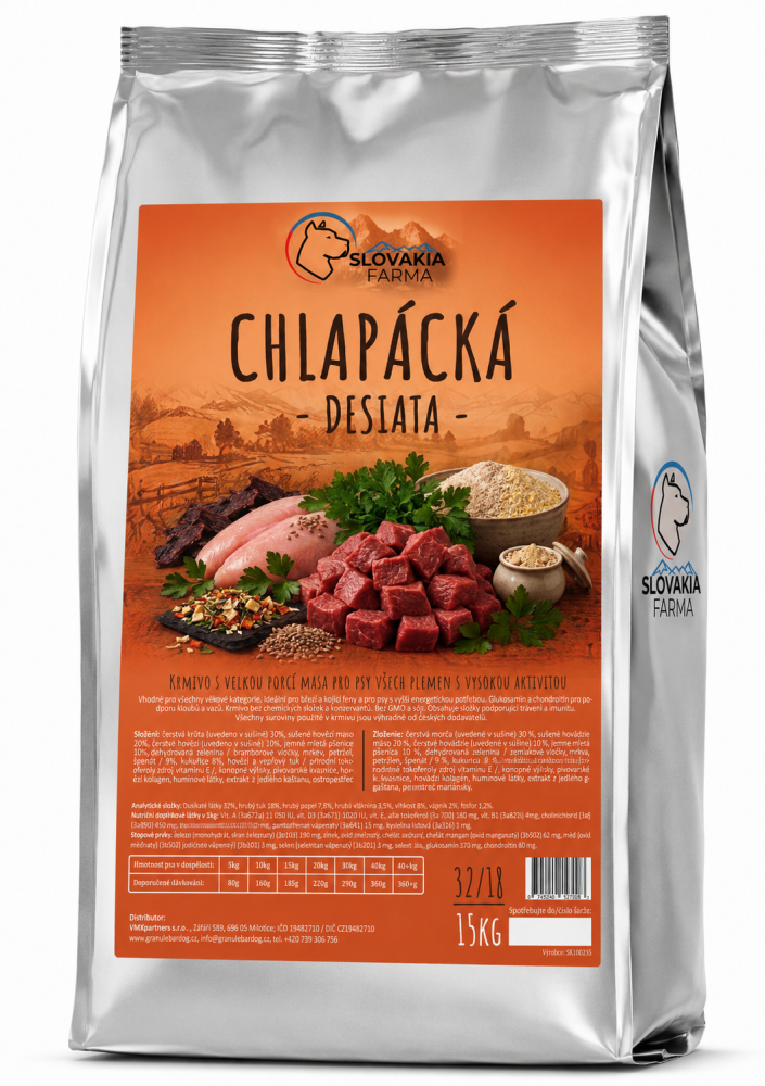 Granule Slovakia Farma Chlapácká Desiata 32/18 - 15 kg