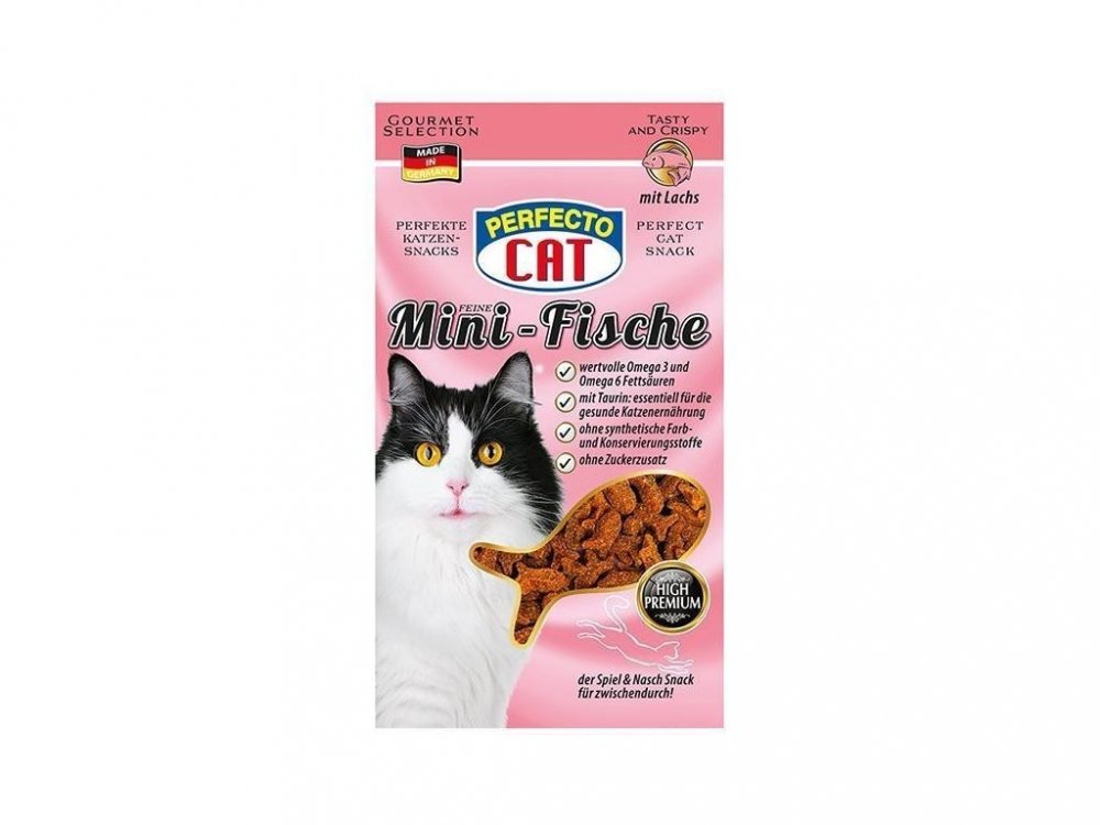 Perfecto Cat Feine Mini-Snack s Lososem 50g