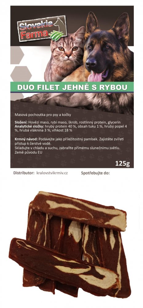 Duo filet jehně s rybou 125g