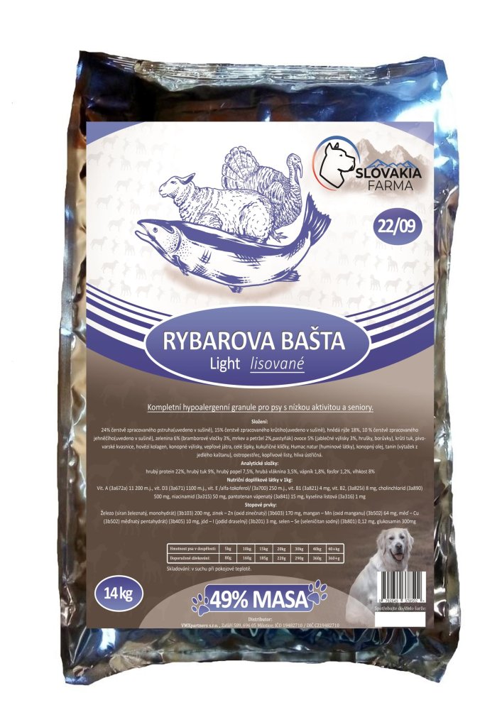 Granule SlovakiaFarma Rybarova bašta 22/09 14 kg