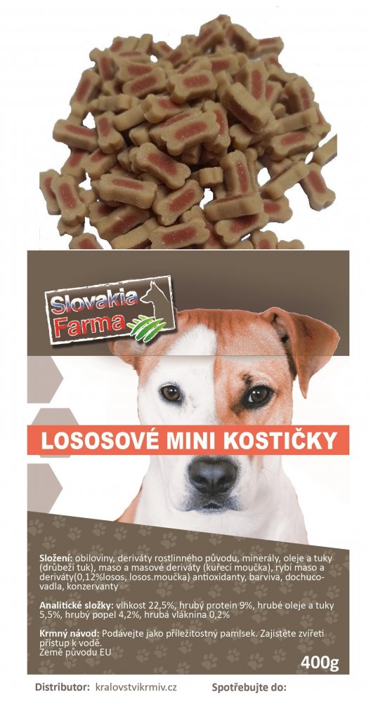 Lososové mini kostičky 400 g