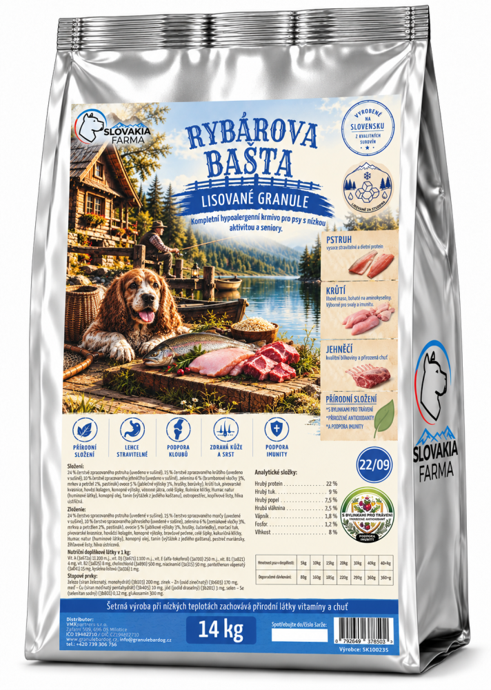 Granule SlovakiaFarma Rybarova bašta 22/09 14 kg