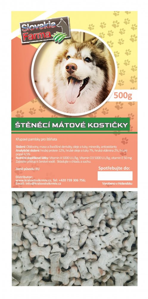 Štěněcí mátové kostičky 500g