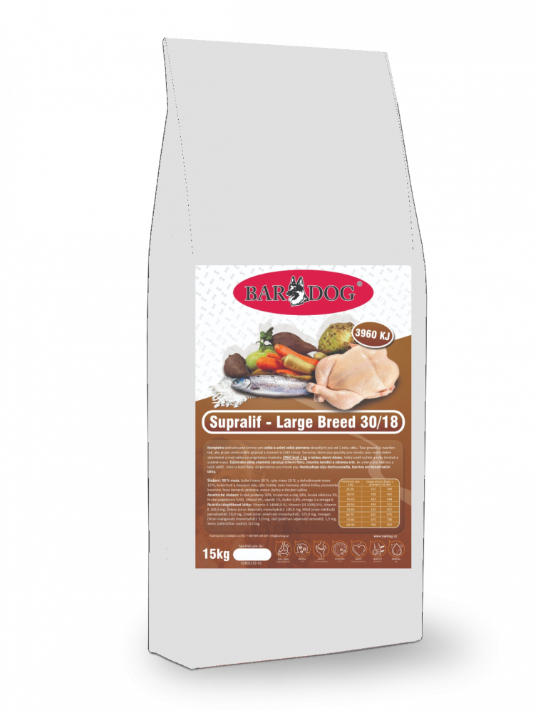 Supralif - Large Breed 30/18 - 15 kg