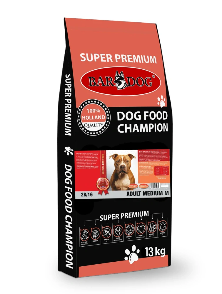 Bardog Super prémiové granule Adult Medium M 28/16